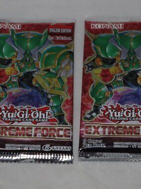 Yu-Gi-Oh Extreme Force 1st Edition 2 Booster Pack Lot English